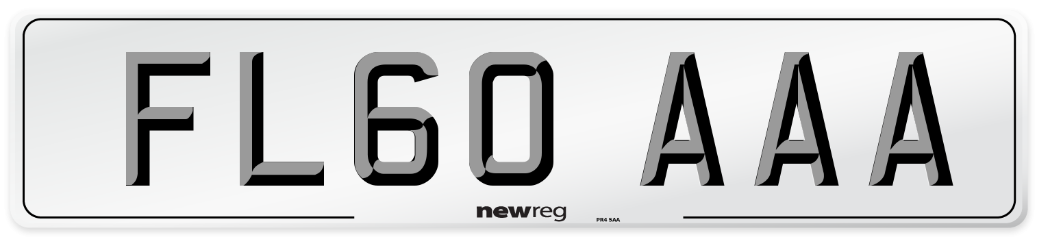 FL60 AAA Number Plate from New Reg